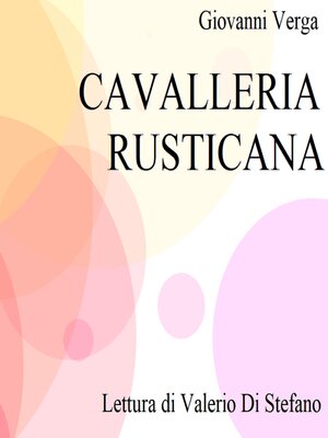 cover image of Cavalleria Rusticana